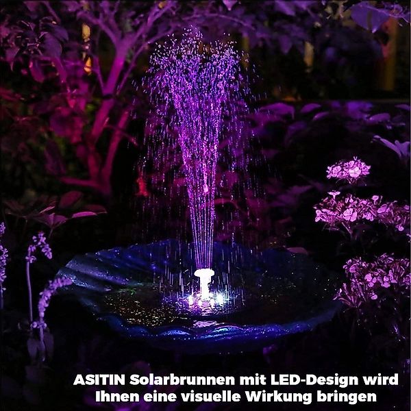 BlingBin Gartenbrunnen 3W Solar Solarbrunnen mit günstig online kaufen
