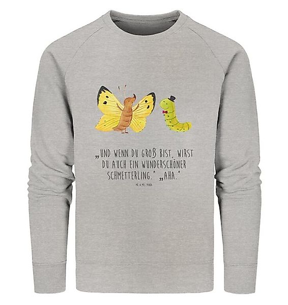 Mr. & Mrs. Panda Longpullover Raupe Schmetterling Größe M - Heather Grey - günstig online kaufen