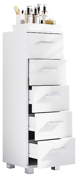 VCM Midischrank Holz Badmöbel Schubladen Badschrank günstig online kaufen