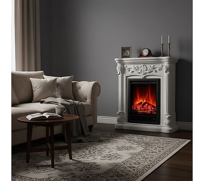 abc HOME Elektrokamin Barockstil, Realistische Flammen für romantische Atmo günstig online kaufen