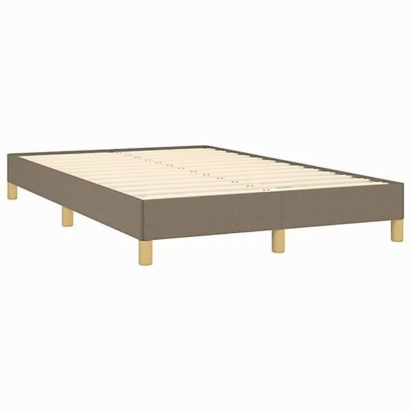 furnicato Bettgestell ohne Matratze Taupe 120x190 cm Stoff (1-tlg) günstig online kaufen