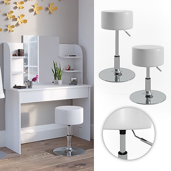 Vicco Sitzhocker Design, Weiß, 33 x günstig online kaufen