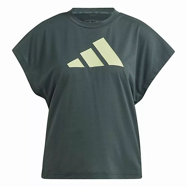adidas Sportswear Kurzarmshirt TI LOGO T,SHAGRN/PULLIM weiss-schwarz-pink günstig online kaufen