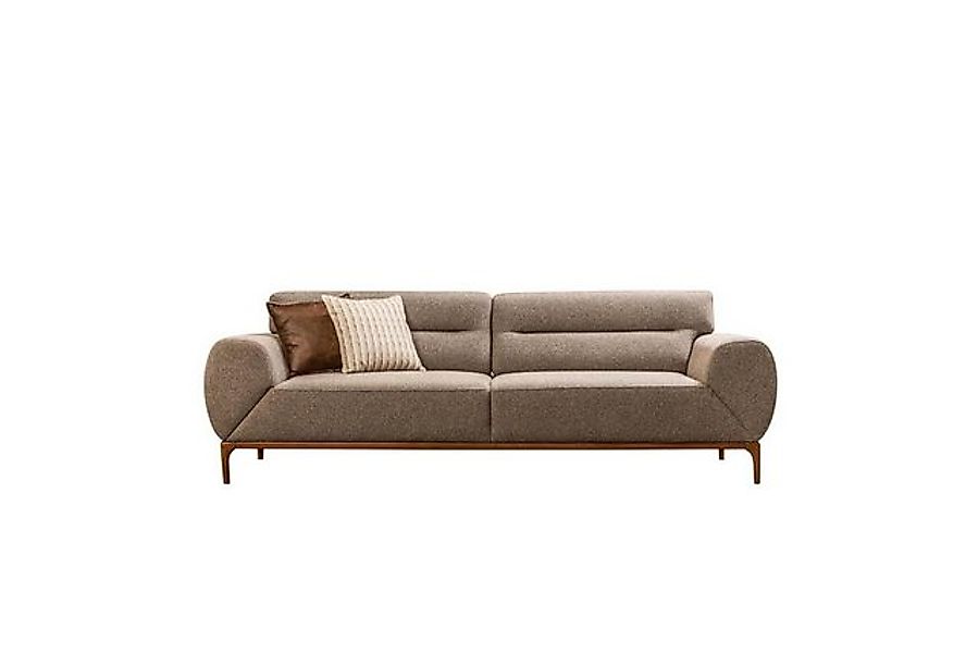 Xlmoebel Sofa Stoffcouch Polstersofa in Grau mit 3 Sitzplätzen im Design-St günstig online kaufen