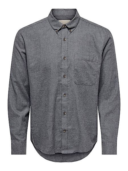 ONLY & SONS Langarmhemd ONSJUPITER REG FIT LS SHIRT NOOS mit Button Down Kr günstig online kaufen
