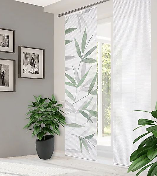 HOME in green Schiebegardine »RANDOW«, (1 St.), SET DIGITALDRUCK,BAMBUSOPTI günstig online kaufen