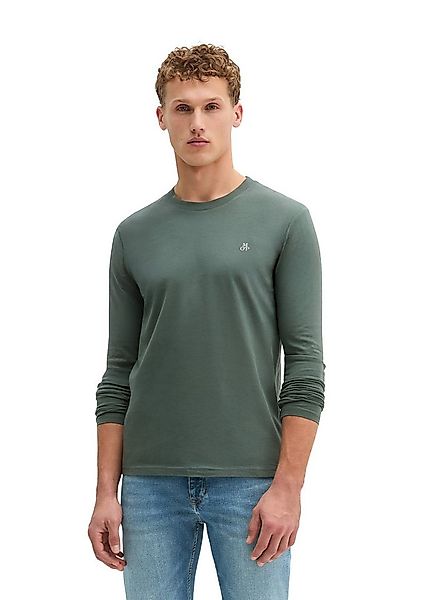 Marc O'Polo Langarmshirt mit dezentem Logo-Print vorne günstig online kaufen