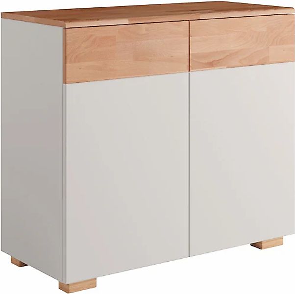 Home affaire Kommode »Citra teilmassiv«, Breite 90cm,moderne grifflose Opti günstig online kaufen