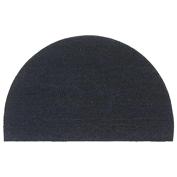 vidaXL Fußmatte Dunkelgrau Halbrund 50x80 cm Kokosfaser Getuftet 155588 günstig online kaufen