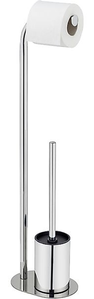 WENKO WC-Garnitur "Levante" aus Edelstahl freistehender Toilettenpapierhalt günstig online kaufen