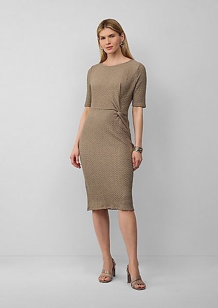 s.Oliver BLACK LABEL Minikleid Strukturiertes Jersey-Etuikleid mit Knotende günstig online kaufen