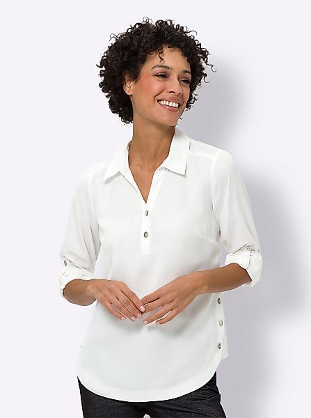 Sieh an! Klassische Bluse Schlupf-Bluse günstig online kaufen