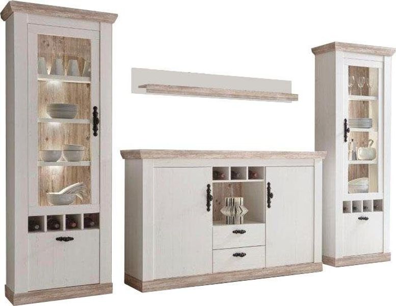 Home affaire Wohnwand "Florenz 9" Set, 4 Stk. tlg. günstig online kaufen