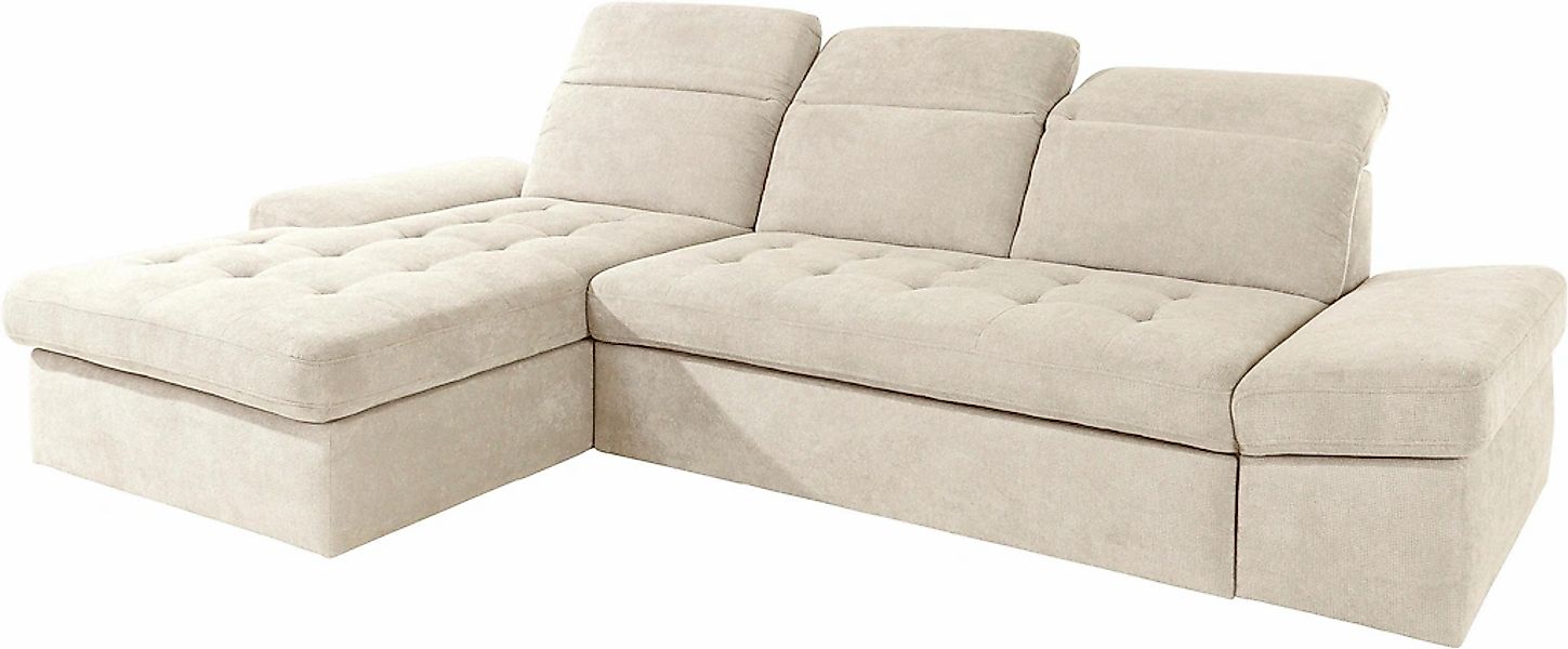 sit&more Ecksofa "Stardust L-Form", wahlweise mit Bettfunktion und Bettkast günstig online kaufen
