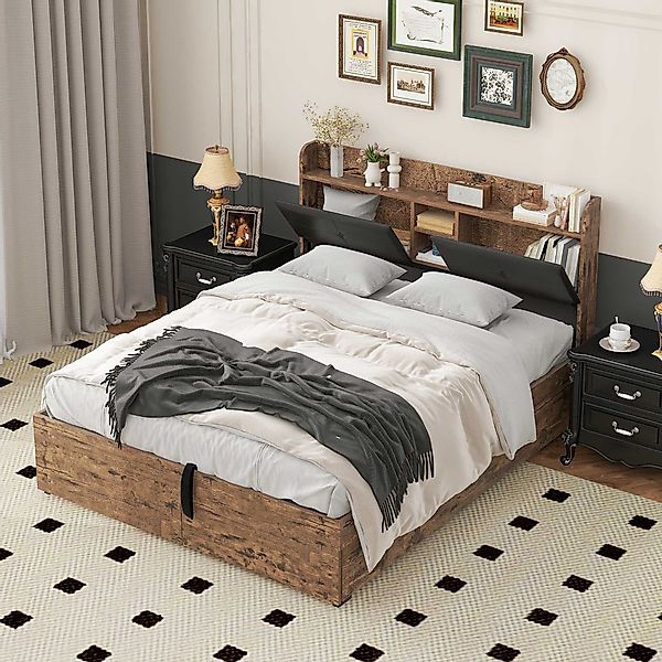 BlingBin Holzbett Metallbett Hydraulikbett Jugendbetten Doppelbett günstig online kaufen