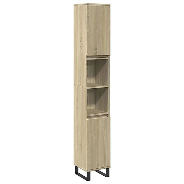vidaXL Badschrank Sonoma-Eiche 30x30x190 cm Holzwerkstoff 849669 günstig online kaufen