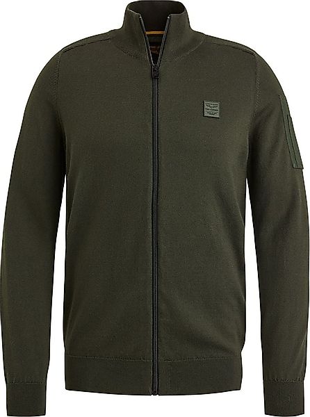 PME Legend Buckley Strickjacke Olivgrün - Größe XL günstig online kaufen