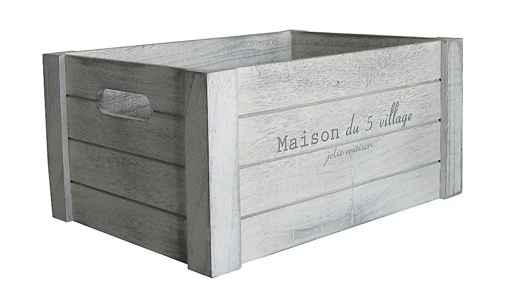 Aufbewahrungsbox - weiß - Paulownia - 37,5 cm - 18 cm - 27,3 cm - Sconto günstig online kaufen