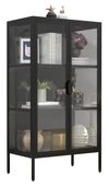 VCM Standvitrine Stahl Glas Standvitrine Vitrine günstig online kaufen
