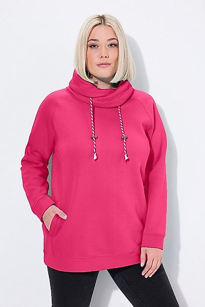 Ulla Popken Sweatshirt Sweatshirt weiter Stehkragen Taschen günstig online kaufen