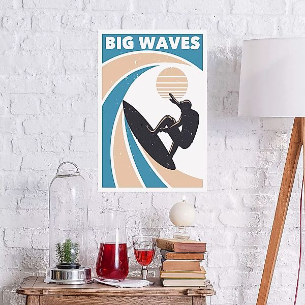 queence Metallbild "Big Waves", (1 St.), Stahlschilder günstig online kaufen