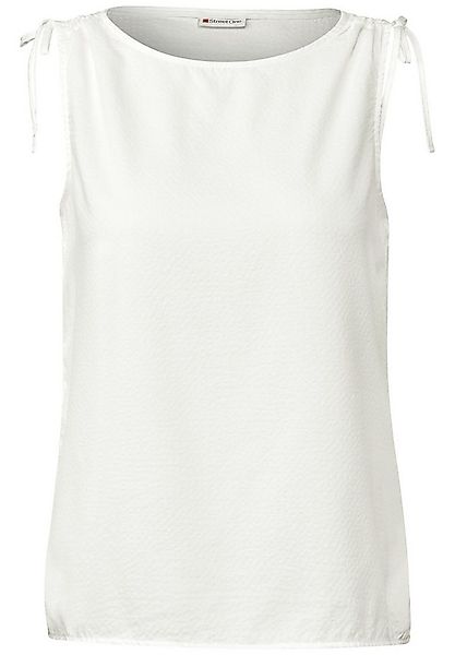 STREET ONE Kurzarmbluse - Seersucker Blusentop Damen – Kurzarmbluse ärmello günstig online kaufen