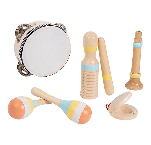 CLTYQ Spielzeug-Musikinstrument Montessori-Spielzeug, Holz-Percussion-Set,K günstig online kaufen