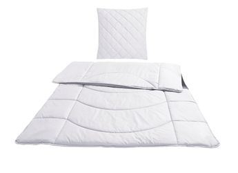 my home Steppbett + Kopfkissen Microlux, günstig online kaufen