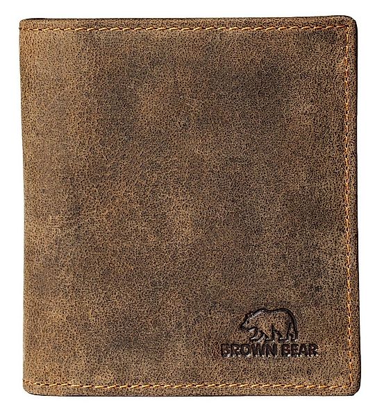 Brown Bear Geldbörse Modell Tim kleines Hochformat Echtleder RFID Schutz, m günstig online kaufen