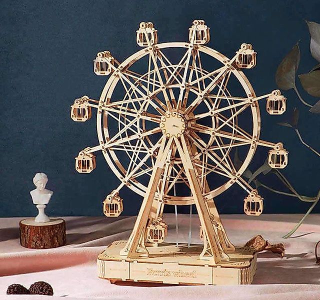 Robotime Modellbausatz Robotime Mechanische Spieluhr - Riesenrad Mechanisch günstig online kaufen