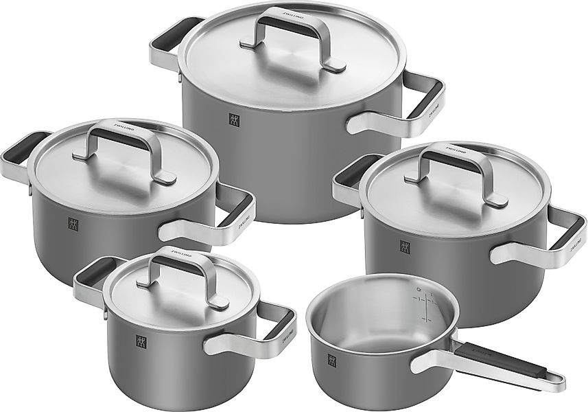 Zwilling Topf-Set »Pure« Set, 3 Kochtöpfe (16, 20 & 24 cm), Bratentopf 20 c günstig online kaufen