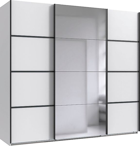 Wimex Schwebetürenschrank »Jork Kleiderschrank mit Spiegel, schwarze Metall günstig online kaufen