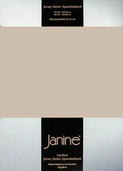 Janine Janine Spannbetttuch Elastic-Jersey 5002 naturell (19) Größe:  150x2 günstig online kaufen