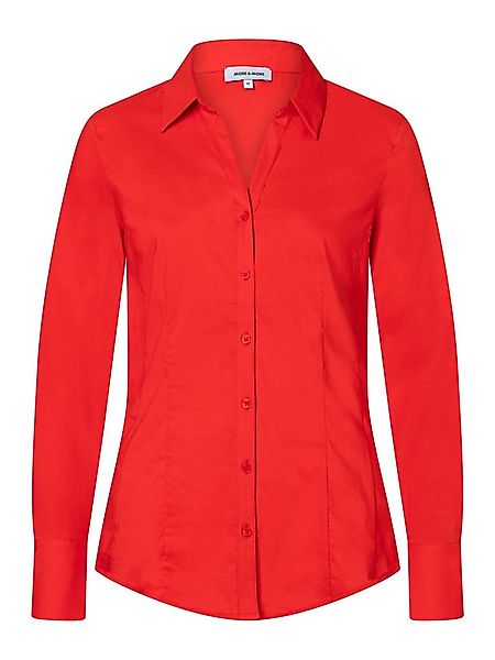 MORE&MORE Langarmbluse klassische, schmale Langarm-Stretchbluse günstig online kaufen