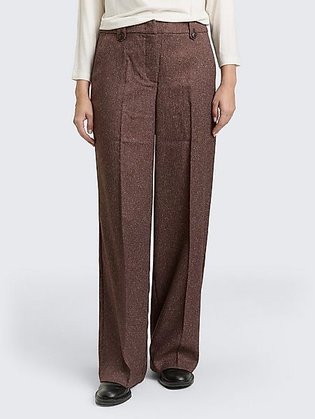 TOM TAILOR Stoffhose Hosen & Chino TTLEA WIDE Hose in Melange-Optik günstig online kaufen