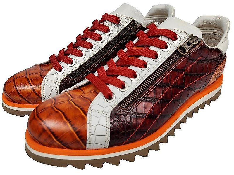Lorenzi Lorenzi-16880-Fiji Cuoio Sneaker Reißverschluss, Kalbsleder, Handge günstig online kaufen