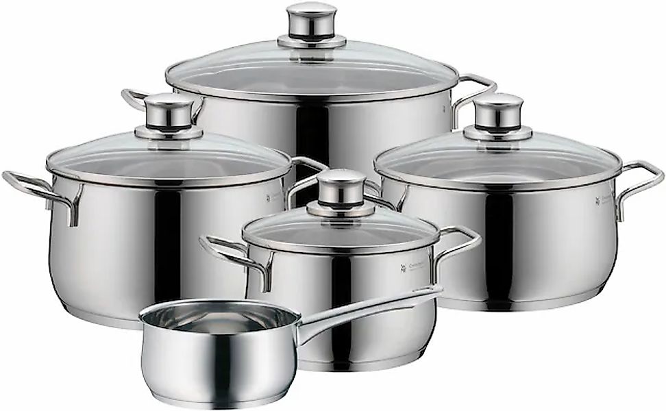 WMF Topf-Set »Diadem Plus«, Cromargan® Edelstahl Rostfrei 18/10, (Set, 9 tl günstig online kaufen