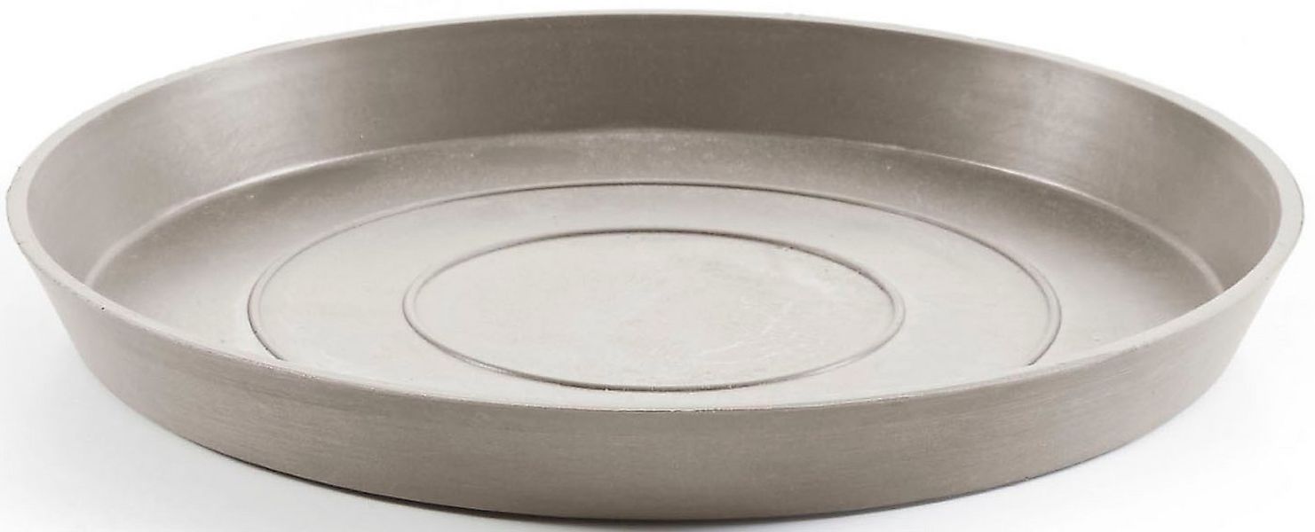 ECOPOTS Blumentopfuntersetzer ROUND SAUCER Taupe, BxTxH: 28,7x28,7x3 cm günstig online kaufen