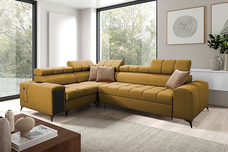 Kaiser Möbel Ecksofa Elegantes Ecksofa mit modischer Steppung,GRECO II Avra günstig online kaufen