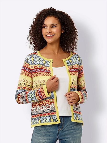 heine Strickjacke Strickjacke Langarm Jacquard günstig online kaufen