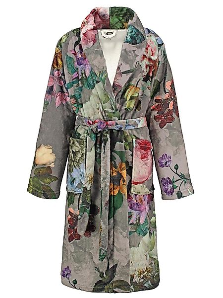 Essenza Damenbademantel Fleur, Kurzform, Polyester, Schalkragen, günstig online kaufen