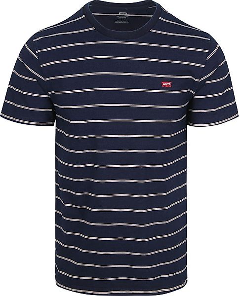 Levi's T-Shirt Navy Gestreift - Größe M günstig online kaufen