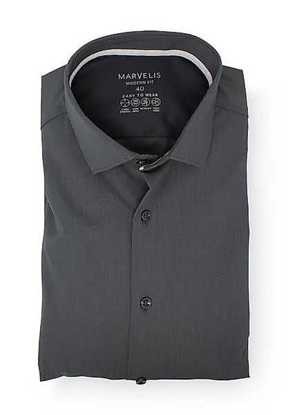 MARVELIS Businesshemd Easy To Wear Modern Fit normale, leicht taillierte Sc günstig online kaufen