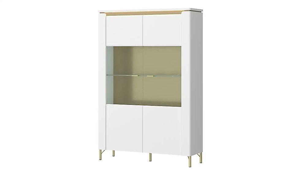Vitrine mit Softclose Losini ¦ weiß ¦ Maße (cm): B: 110 H: 169 T: 40.0 Schr günstig online kaufen