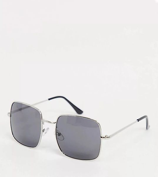 South Beach – Eckige Sonnenbrille mit silbernem Rahmen günstig online kaufen