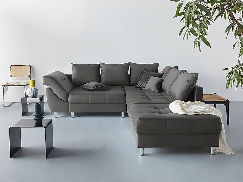 COLLECTION AB Ecksofa »(Spar-Set) Innsbruck L-Form und Hocker«, (Spar-Set), günstig online kaufen