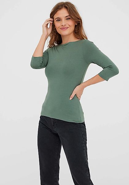 Vero Moda 3/4-Arm-Shirt "VMPANDA MODAL 3/4 TOP JRS NOOS" Baumwollmischung, günstig online kaufen