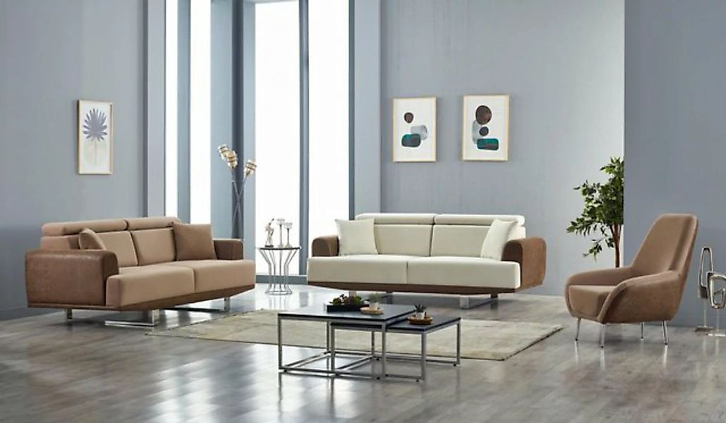 Villa Möbel Polstergarnitur Alessia, (Set, 3-tlg), Hand Made Quality, pfleg günstig online kaufen