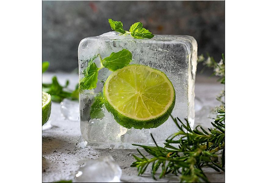 artissimo Glasbild Glasbild 30x30cm Bild Küche Küchenbild Esszimmer Cocktai günstig online kaufen