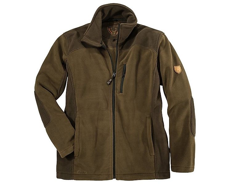 Hubertus Fleecejacke Hubertus Fleecejacke Übergröße hell-/dunkelbraun günstig online kaufen
